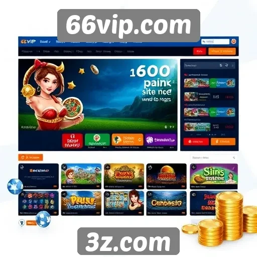 Análise da interface do site 66vip.com