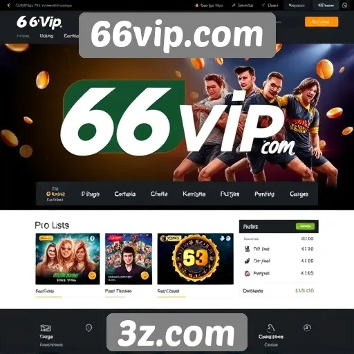 Interface e usabilidade do 66vip.com